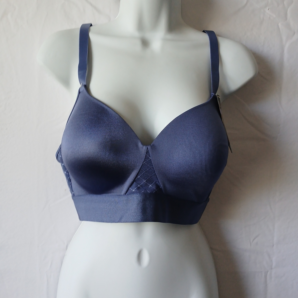 Bali Blue Bra Support Anchor Strap Wide Band‎ Sz 36 C Intimate Feminine